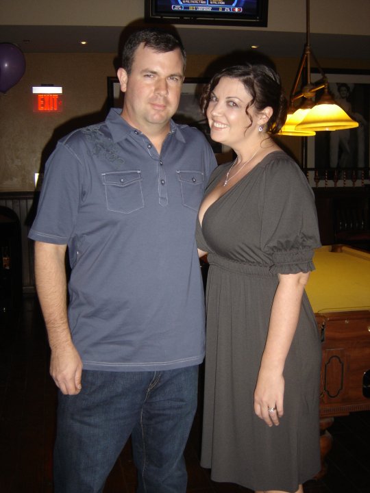 Marion and Scott gearing up for the night.