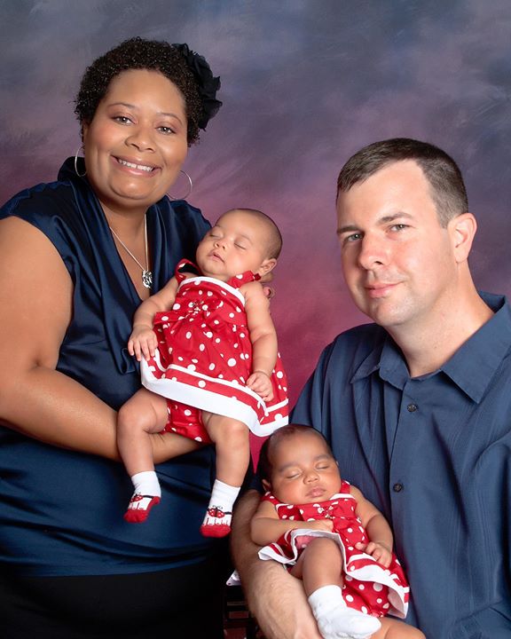 The girls with their Auntie & Uncle!