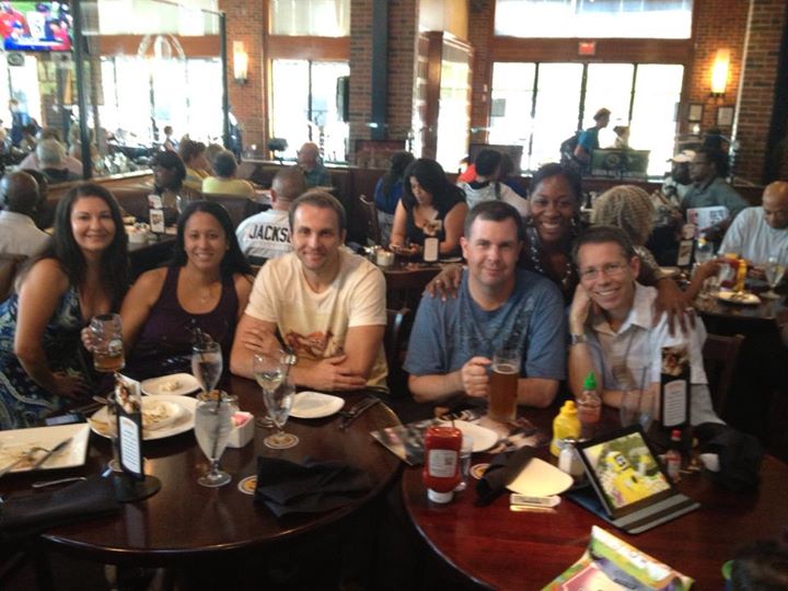 At brunch celebrating Tabi!