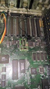 the previous controller hardware, installed in an Apple IIGS