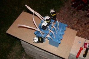 Romex threaded into the boxes