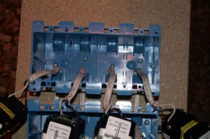 box mounted to board