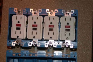 outlets mounted