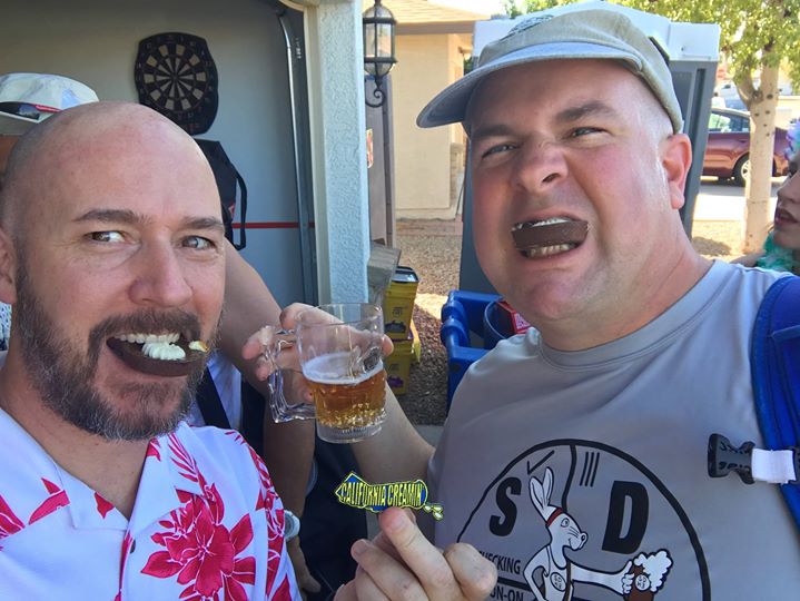 More patch earners at the Luau!